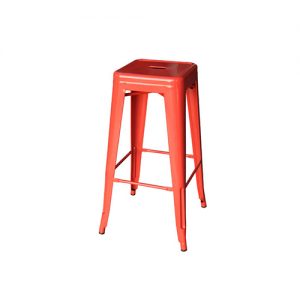 Red tolix stool