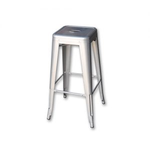 silver tolix stool