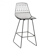 Black wire stool / black arrow stool hire