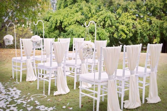 tiffany chair outdoor wedding