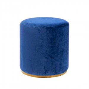 Navy Blue Ottoman Stool Hire