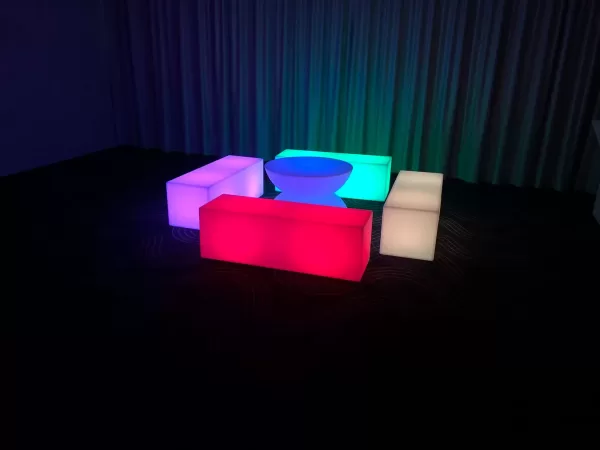 Glow rectangle bench