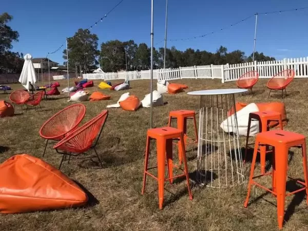 orange tolix stool