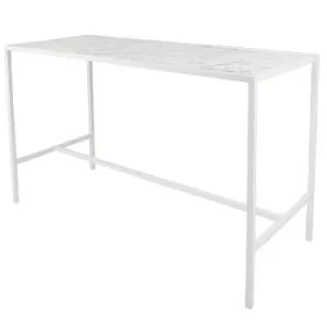 White Rectangular Tapas Table